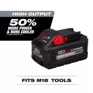 Milwaukee M18 18-Volt Lithium-Ion HIGH OUTPUT Starter Kit with XC 8.0Ah Battery and Rapid Charger