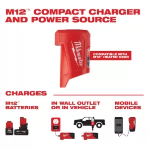Milwaukee M12 12-Volt Lithium-Ion Charger and Portable Power Source