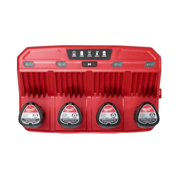 Milwaukee M12 12-Volt Lithium-Ion 4-Port Sequential Battery Charger