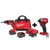 Milwaukee M18 FUEL 18-Volt Lithium-Ion Brushless Cordless Drywall Screw Gun Kit with  M18 FUEL Impact Driver