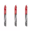Milwaukee 9 in. 7 TPI  TORCH Carbide Teeth Thick Metal Cutting SAWZALL Reciprocating Saw Blade (3 Pack)