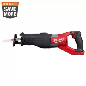 Milwaukee M18 Fuel 18-Volt Lithium-Ion Brushless Cordless Super Sawzall Orbital Reciprocating Saw (Tool-Only)