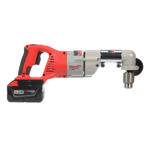 Milwaukee M28 28-Volt Lithium-Ion Cordless 1/2 in. Right Angle Drill w/(1) 3.0Ah Batteries & Charger