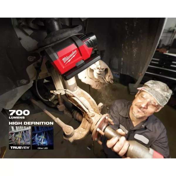 Milwaukee M12 ROVER 12-Volt Lithium-Ion Service and Repair 700 Lumens Flood Light with USB Charging