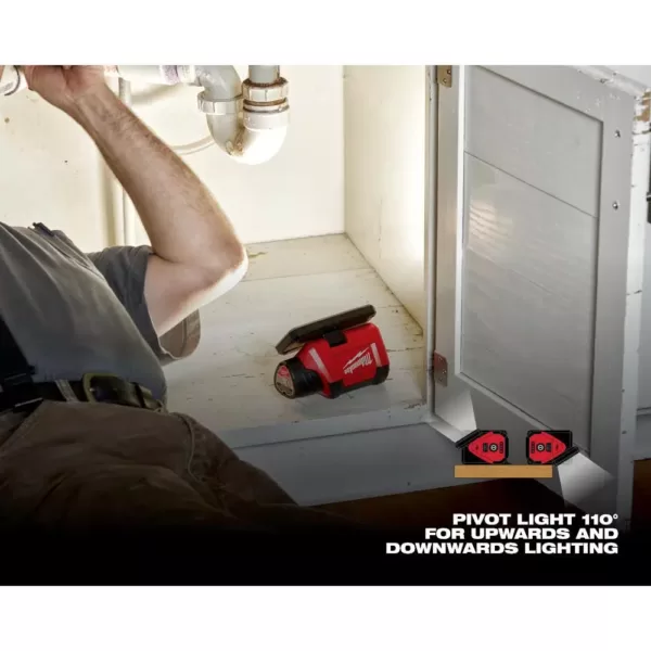 Milwaukee M12 ROVER 12-Volt Lithium-Ion Service and Repair 700 Lumens Flood Light with USB Charging