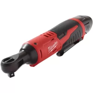 Milwaukee M12 12-Volt 3/8 in. Lithium-Ion Cordless Ratchet Kit with 1.5Ah Battery, Charger and Tool Bag