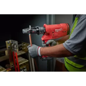 Milwaukee M18 18-Volt Lithium-Ion Cordless FORCE LOGIC 750 MCM Crimper Kit with EXACT #6 750 MCM Cu Dies and M18 FUEL Combo Kit