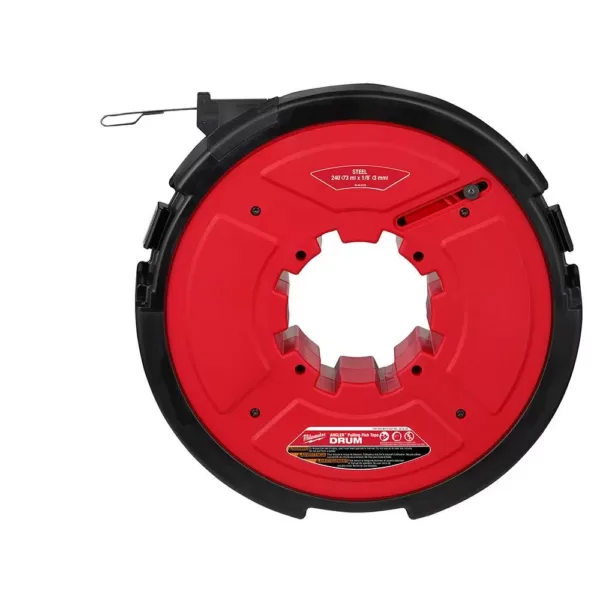 Milwaukee M18 FUEL Angler 240 ft. x 1/8 in. Steel Pulling Fish Tape Drum