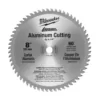 Milwaukee 8 in. x 60 Carbide Teeth Aluminum Metal Cutting Circular Saw Blade