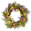 National Tree Company 24 in. Spring Mixed Flowers Wreath