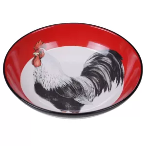 Certified International Homestead Rooster Multi-Colored 13 in. Serving/Pasta Bowl