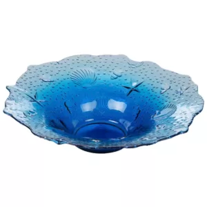 Certified International Natural Coast Multi-Colored 12.25 in. Glass Shell Bowl