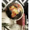 LITTON LANE Nautical Decorative globe with Whitewashed Tiered Base
