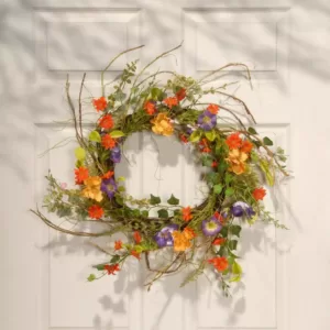 National Tree Company 22 in. Morning Glorying Wreath