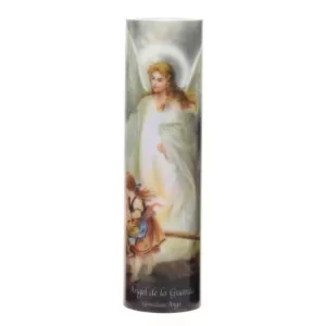 Stonebriar Collection 8 in. Guardian Angel LED Prayer Candle