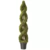 National Tree Company 60 in. Double Cedar Artificial Spiral Tree with Green Round Growers Pot