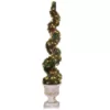 National Tree Company 60 in. Upright Juniper Spiral Tree with Decorative Urn with 150 Clear Lights