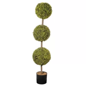 National Tree Company 48 in. Boxwood 3-Ball Topiary