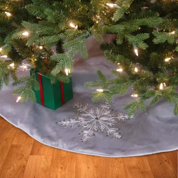 National Tree Company 42 in. Snowflakes Design Tree Skirt