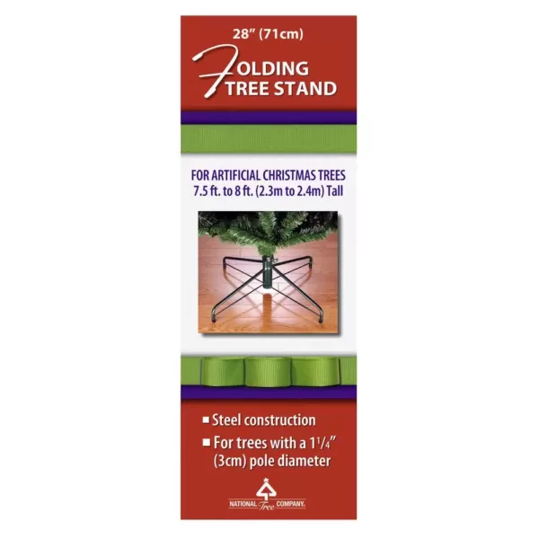 National Tree Company 28 in. Metal Folding Tree Stand