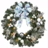 National Tree Company 32 in. Decorative Collection Ornament Artificial Christmas Wreath with Clear Lights