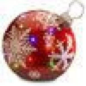 National Tree Company 18 in. Pre-Lit Ball Ornament Decoration
