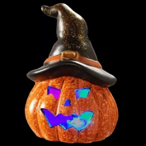 National Tree Company 5 in. Lighted Jack-O-Lantern