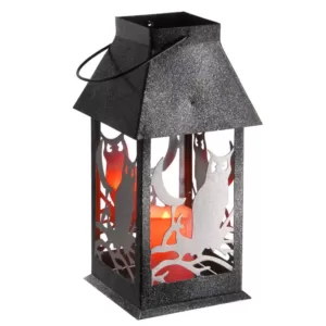 National Tree Company 11.6 in. Owl Lantern with LED Lights