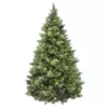 National Tree Company 7-1/2 ft. Carolina Pine Hinged Artificial Christmas Tree with 86 Flocked Cones and 750 Clear Lights
