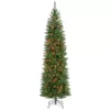 National Tree Company 6.5 ft. Kingswood Fir Pencil Artificial Christmas Tree with Multicolor Lights