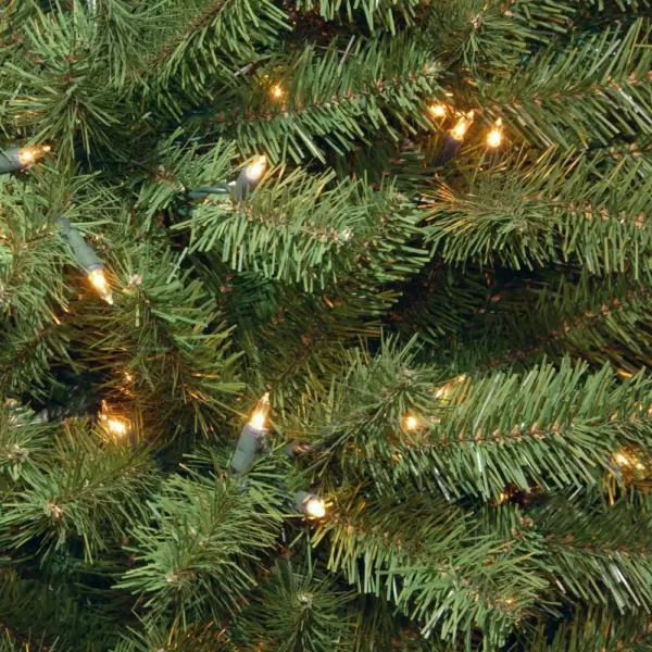 National Tree Company 9 ft. North Valley Spruce Pencil Slim Artificial Christmas Tree with Clear Lights