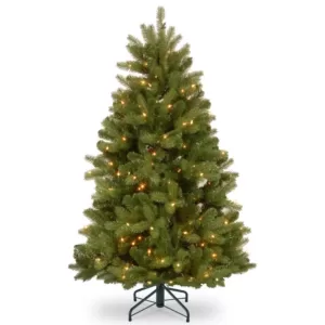 National Tree Company 4-1/2 ft. Feel Real Newberry Spruce Hinged Tree with 450 Dual Color LED Lights