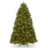National Tree Company 6-1/2 ft. Feel Real Newberry Spruce Hinged Tree with 650 Dual Color LED Lights and PowerConnect