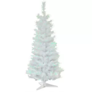 National Tree Company 3 ft. White Iridescent Tinsel Artificial Christmas Tree
