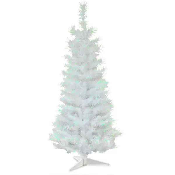 National Tree Company 3 ft. White Iridescent Tinsel Artificial Christmas Tree