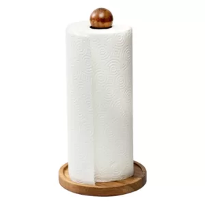 Honey-Can-Do Acacia Paper Towel Holder
