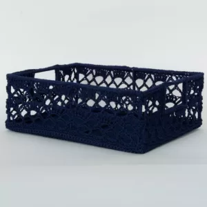 Heritage Lace Mode Crochet Polypropylene Decorative Basket