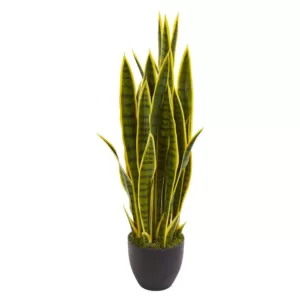 Nearly Natural Indoor 33 in. Sansevieria Artificial Plant