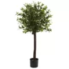 Nearly Natural 4 ft. Olive Topiary Silk Tree