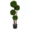 Nearly Natural Indoor/Outdoor Boxwood Topiary Artificial Tree UV Resistant