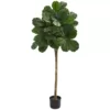 Nearly Natural Indoor 5 ft. Fiddle Leaf Fig Artificial Tree