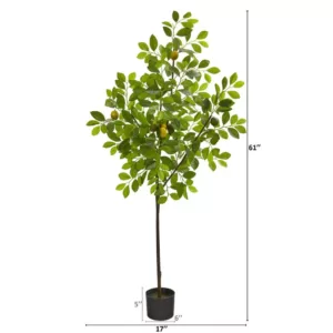Nearly Natural 61 in. Lemon Artificial Tree