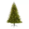 Nearly Natural 6.5 ft. Pre-Lit Colorado Mountain Fir  Natural Look  Artificial Christmas Tree with 400 Clear LED Lights