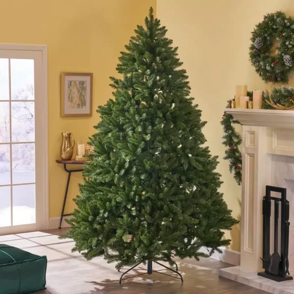 Noble House 9 ft. Unlit Norway Spruce Hinged Artificial Christmas Tree