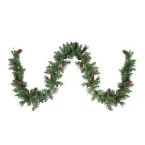 Northlight 9 ft. x 10 in. Pre-Lit Yorkville Pine Artificial Christmas Garland - Clear Lights