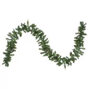 Northlight 9 ft. x 8 in. Pre-Lit Canadian Pine Artificial Christmas Garland with Clear Lights