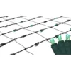 Northlight 4 ft. x 6 ft. Green LED Net Style Christmas Lights with Green Wire