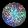 Northlight 6 in. LED Multi-Color Hanging Crystal Sphere Ball Outdoor Christmas Decoration