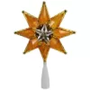Northlight 8 in. Gold Mosaic 8-Point Star Christmas Tree Topper - Clear Lights