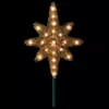 Northlight 21 in. Gold Tinsel Star of Bethlehem Christmas Tree Topper in Clear Lights